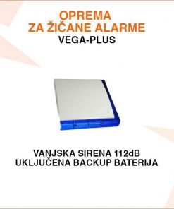 VANJSKA ŽIČANA SIRENA SA REZERVNOM BATERIJOM VEGA-PLUS