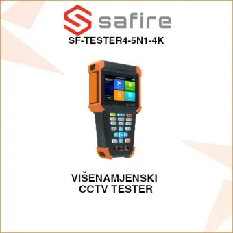 SAFIRE VIŠENAMJENSKI CCTV TESTER SF-TESTER4-5N1-4K