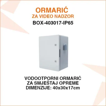 VODOOTPORNI ORMARIĆ ZA VIDEO NADZOR BOX-403017-IP65