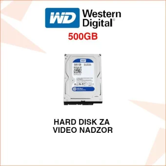 WD CAVIAR BLUE 500GB HARD DISK ZA VIDEO NADZOR WD5000AAKX