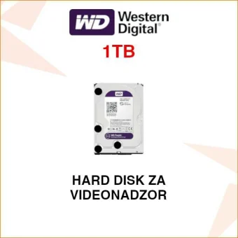 WD PURPLE 1TB HARD DISK ZA VIDEONADZOR WD10PURX