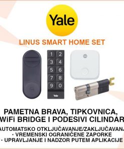 YALE LINUS SMART HOME SET - PAMETNA BRAVA, TIPKOVNICA I CILINDAR