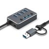 Asonic 2u1 USB 3.0 4Port Hub A/C