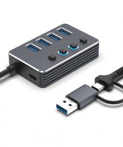 Asonic 2u1 USB 3.0 4Port Hub A/C