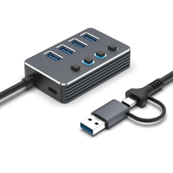 Asonic 2u1 USB 3.0 4Port Hub A/C