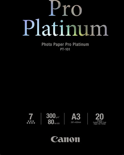 Canon Pro Platinum Pho PT101 - A3 - 20L Canon Pro Platinum Pho PT101 - A3 - 20L