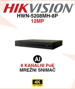 HIKVISION 8 KANALNI 4K POE MREŽNI VIDEO SNIMAČ HWN-5208MH-8P
