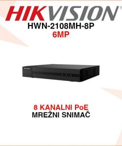 HIKVISION 8 KANALNI 6MP MREŽNI POE VIDEO SNIMAČ HWN-2108MH-8P