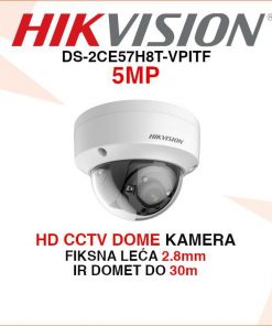 HIKVISION 5MP DOME ANTIVANDAL KAMERA DS-2CE57H8T-VPITF