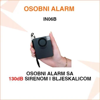 OSOBNI ALARM SA SIRENOM I SIGNALNOM LAMPOM IN06B