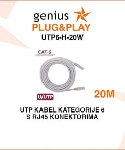 PLUG&PLAY UTP KABEL KATEGORIJE 6 DULJINE 20 METARA UTP6-H-20W