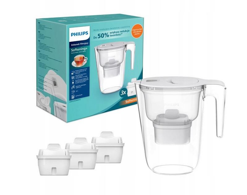 Philips vrč 3 filtera za vodu AntiscaleAWP2943WHT3 Philips vrč 3 filtera za vodu AntiscaleAWP2943WHT3