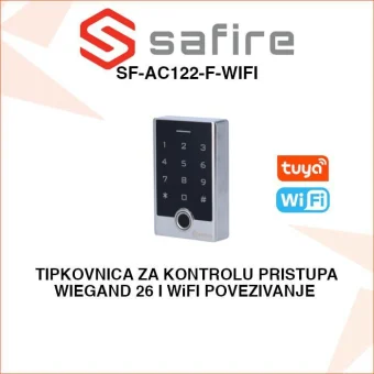 SAFIRE TIPKOVNICA - ŠIFRATOR ZA KONTROLU PRISTUPA SF-AC122-F-WIFI