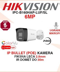 HIKVISION HYBRID LIGHT KAMERA S AKTIVNOM OBRANOM IPC-B160HAP-LUF/SL