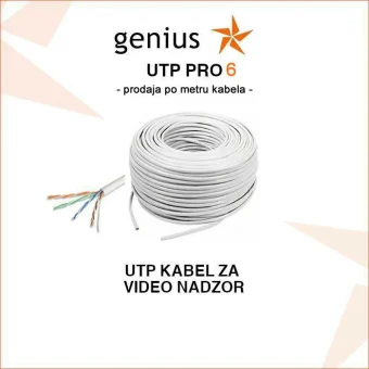 KABEL ZA VIDEO NADZOR ZA PRIJENOS PODATAKA VELIKE BRZINE UTP PRO