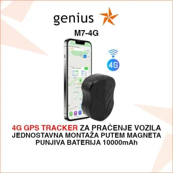 4G GPS TRACKER SA PUNJIVOM BATERIJOM 10000mAh M7-4G