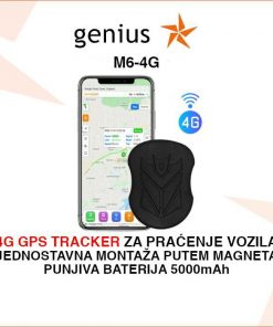 4G GPS TRACKER ZA PRAĆENJE SA PUNJIVOM BATERIJOM 5000mAh M6-4G