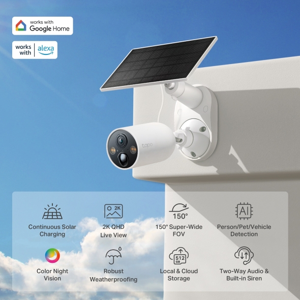 TP-Link Tapo C425 SolarPowered Security Camera kit TP-Link Tapo C425 SolarPowered Security Camera kit