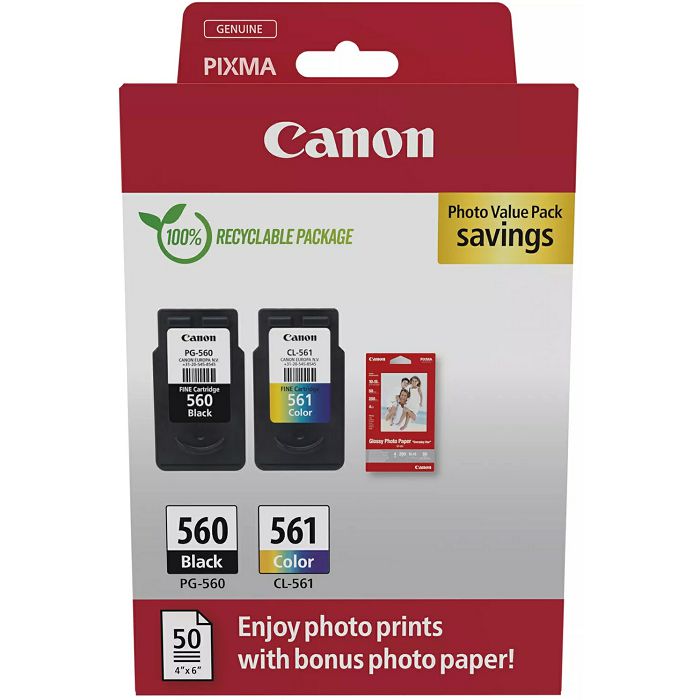 Canon multipack PG-560 + CL-561 - Photo Pack Canon multipack PG-560 + CL-561 - Photo Pack