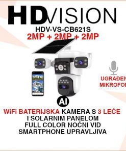 HDVISION BATERIJSKA WIFI KAMERA SA SOLARNIM PANELOM HDV-VS-CB621S