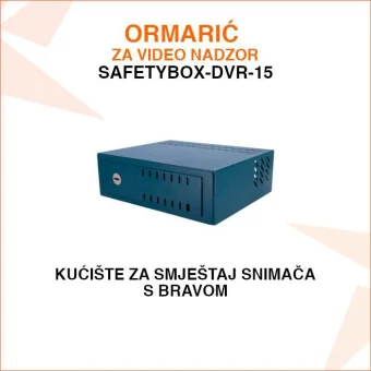 METALNO KUĆIŠTE ZA VIDEO SNIMAČ SA BRAVOM SAFETYBOX-DVR-15