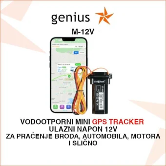 MINI VODOOTPORNI GPS TRACKER ZA PRAĆENJE VOZILA M-12V