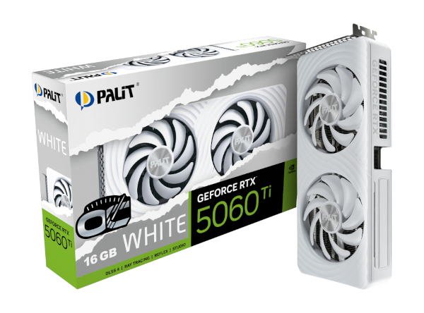 Palit GF RTX 5060Ti White OC 16GB GDDR7 Palit GF RTX 5060Ti White OC 16GB GDDR7