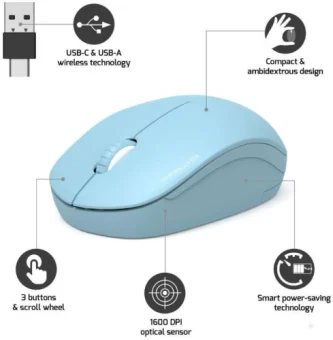 Port miš OFFICE bežični USB-A/USB-C