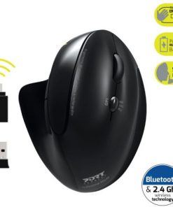 Port miš ergonomski WL/BT