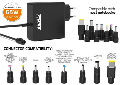 Port univerzalni punjač 65W za prijenosnik Port univerzalni punjač 65W za prijenosnik