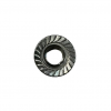 Hexagon nuts with flange and serration