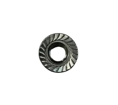 Hexagon nuts with flange and serration