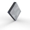 Roof protection pad 110x95x20mm alu coated