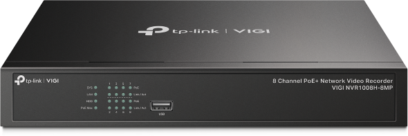 TP-Link VIGI NVR1008H 8MP 8 Channel PoE+ TP-Link VIGI NVR1008H 8MP 8 Channel PoE+
