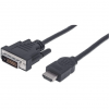 Manhattan kabel HDMI - DVI (24+1) M/M