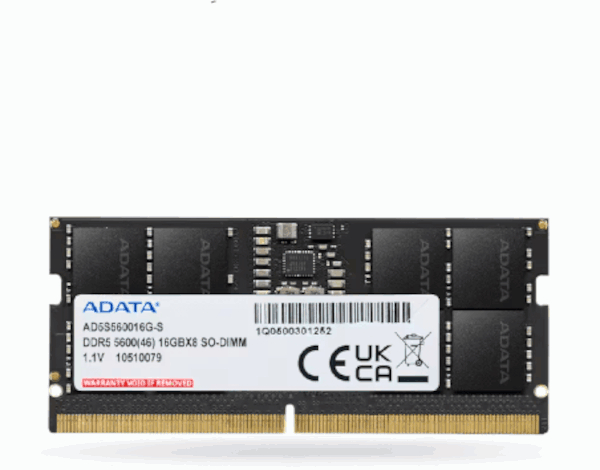 ADATA SODIMM DDR5 16GB 5600 MHz ADATA SODIMM DDR5 16GB 5600 MHz