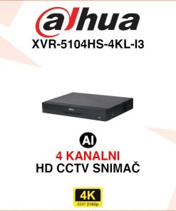 DAHUA 4 KANALNI 4K WIZSENSE VIDEO SNIMAČ XVR-5104HS-4KL-I3