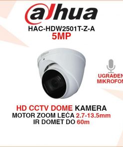 DAHUA 5MP STARLIGHT MOTOR ZOOM KAMERA S MIKROFONOM HAC-HDW2501T-Z-A