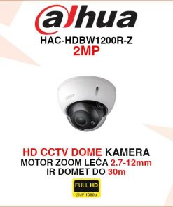DAHUA ANALOGNA MOTOR ZOOM KAMERA 2MP HAC-HDBW1200R-Z