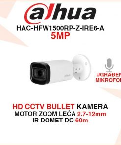 DAHUA CCTV 5MP MOTOR ZOOM BULLET KAMERA HAC-HFW1500RP-Z-IRE6-A