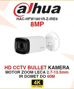 DAHUA CCTV 4K BULLET MOTOR ZOOM KAMERA HAC-HFW1801R-Z-IRE6