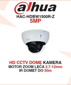 DAHUA CCTV DOME 5MP MOTOR ZOOM KAMERA HAC-HDBW1500R-Z