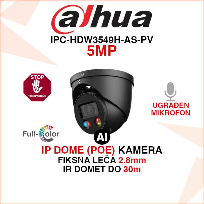 dahua-ip-5mp-wizsense-kamera-s-aktivnom-obranom-ipc-hdw3549h-ipc-hdw3549h-as-pv-0280b-crna_8917 DAHUA IP 5MP WIZSENSE KAMERA S AKTIVNOM OBRANOM IPC-HDW3549H-AS-PV - Slika 1