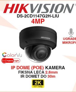 DS-2CD1147G2H-LIU HIKVISION 4MP SMART HYBRID LIGHT IP POE KAMERA