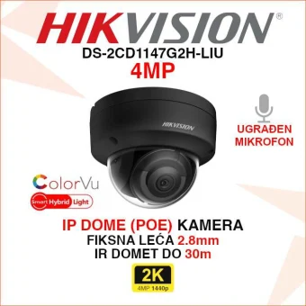 DS-2CD1147G2H-LIU HIKVISION 4MP SMART HYBRID LIGHT IP POE KAMERA