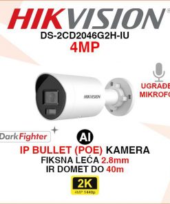 DS-2CD2046G2H-IU HIKVISION 4MP ACUSENSE BULLET IP POE KAMERA