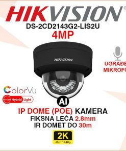 DS-2CD2143G2-LIS2U HIKVISION 2K ACUSENSE SMART HYBRID LIGHT IP KAMERA