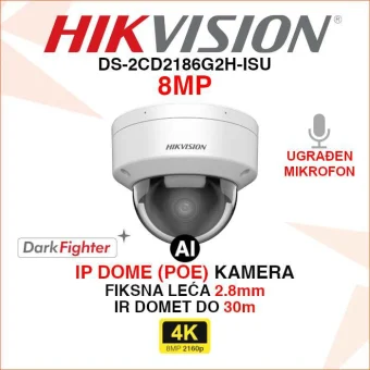 DS-2CD2186G2H-ISU HIKVISION 4K ACUSENSE DARKFIGHTER IP KAMERA