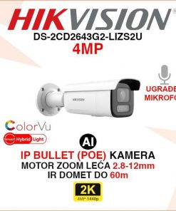 DS-2CD2643G2-LIZS2U HIKVISION 4MP AI SMART HYBRID LIGHT IP KAMERA