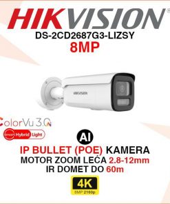 DS-2CD2687G3-LIZSY HIKVISION 8MP SMART HYBRID LIGHT AI IP KAMERA